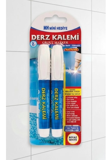 Derz Kalemi - Hızlı Kuruyan, Su Bazlı Beyaz Derz Yenileme Boyası 1 Adet