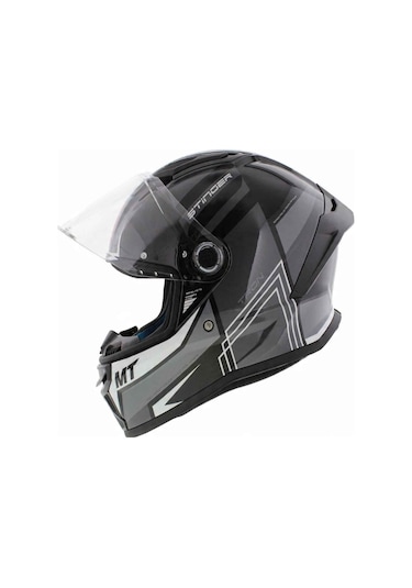 Mt Stinger 2 Tron B12 Kapalı Kask Gri - Siyah