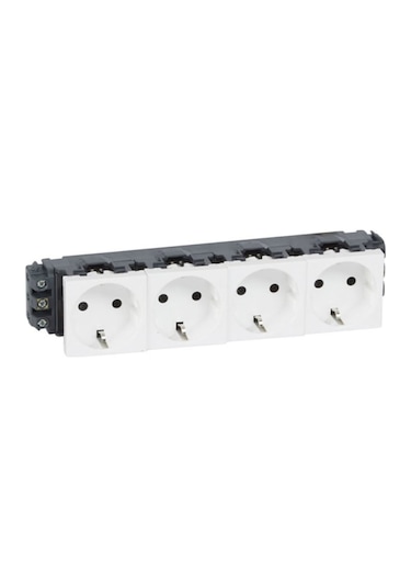 077604 Legrand Sistem Armada "Dlp" Şebeke Prizi - Dörtlü - Beyaz