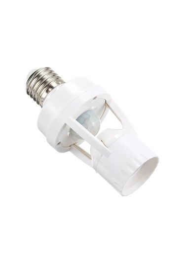 Vkemall E27/b22 Vidalı Kızaklı Entegre Devreli 360 İnsan Algılama Led Lamba Tabanı, Gündüz/gece Otomatik Tanıma, Enerji Tasarruflu, 100-240v