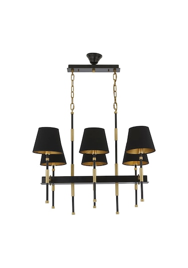 Siyah Boyalı Modern Avize Avonnı Av-66110-6y-bsy Siyah