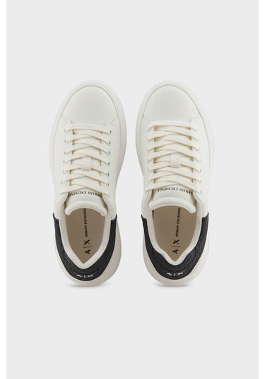Armani Exchange Bayan Ayakkabı Xw002149 Af19528 M0017 Ekru-siyah Ekru-siyah