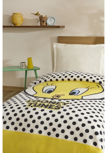 Karaca Home Tweety Tek Kişilik Battaniye Sarı Sarı