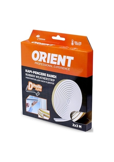 Orient Kapı Pencere Fitili Izolasyon Bandı Beyaz 2X3 6 Mt
