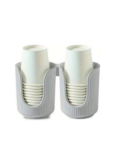 Dashanshop Tek Kova Gri 1 Adet Çok Amaçlı Bardak Tutucu Organizatör Masaüstü Saklama Rafı Tek Varil Gri