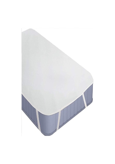 Mycey Alez Ultra Yumuşak Yatak Koruyucu 90 X 200 Cm Tek Kişilik Pamuk Alez Beyaz