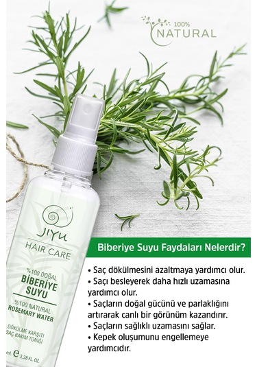 Biberiye Suyu Dökülme Karşıtı Saç Bakım Toniği