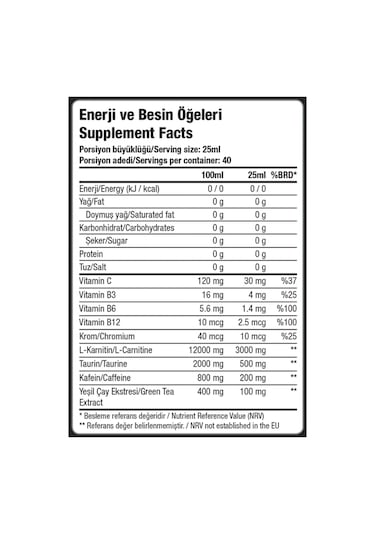 Dynamic Thermo L-carnitine 3000 Mg X 3 3000 Ml - 120 Servis