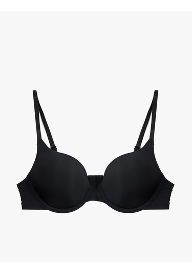 Koton Rahat Kalıp Desteksiz Balenli Sütyen Siyah 6wlk10009mk Siyah