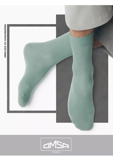 Omsa Eco 401 Yüksek Pamuklu Çoraplar 5'li Set 152542982 Akuamarin
