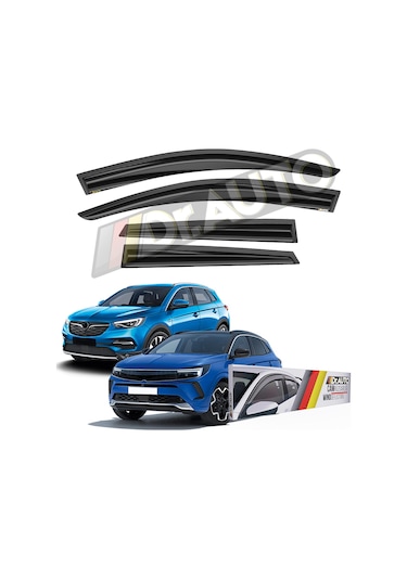 Opel Grandland X 2017 Ve Sonrası Cam Rüzgarlığı 4lü