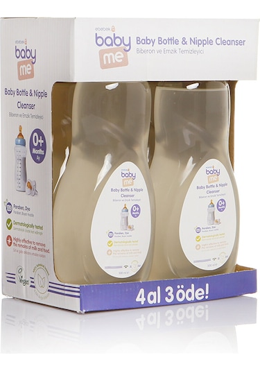 Baby Me Likit Emzik Biberon Temizleyici 4 x 500 ML