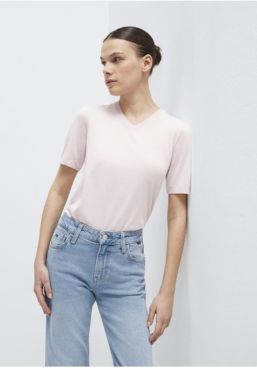 Mavi - V Yaka Pembe Kazak 1710868-70969 Pembe