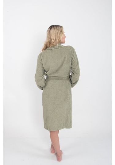 Güvenal Unisex Bornoz Bornoz Erkek Bornoz Kadın Bornoz 2 Yeşil