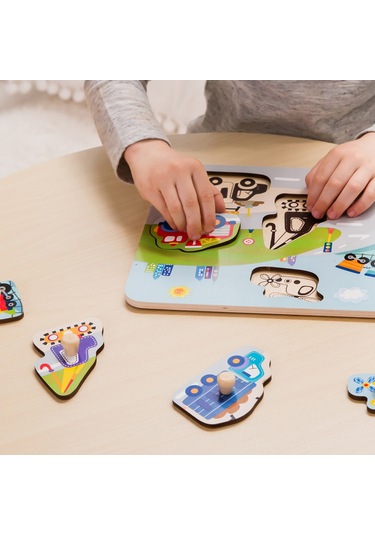 Classic World Ahşap Trafik  Yapboz