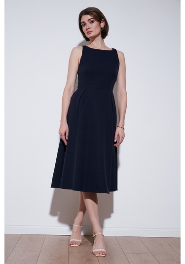 Lela Bayan Elbise 6051963 Lacivert Lacivert