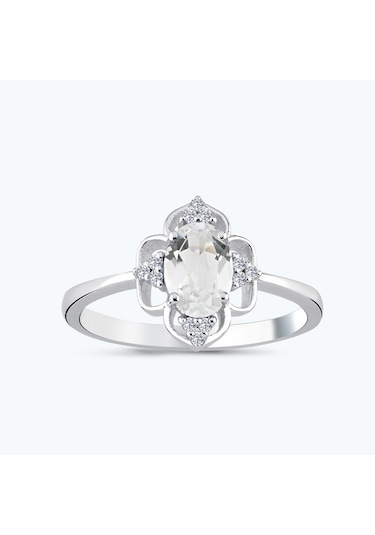 Altınbaş Pırlanta Topaz Oval Yüzük Mkm478tp-14k
