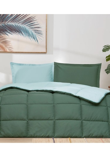 Özdilek %100pamuk Çift Kişilik Yatak Seti-colourist Zümrüt Yeşili Zümrüt Yeşili