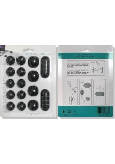 Larimar Kablo Düzenleyici Set 16 Parça - 9087184602115lmr Çok Renkli