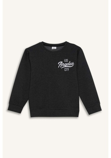 DeFacto Erkek Çocuk 2'li Takım Baskılı Sweatshirt Beli Lastikli Eşofman Altı D7869A8NSBK81 DeFacto Erkek Çocuk 2'li Takım Baskılı Sweatshirt Beli Lastikli Eşofman Altı D7869A8NSBK81