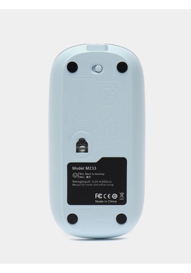Mavi Kablosuz Mouse Bluetooth Ve Usb Çift Mod Bağlantılı Diğer