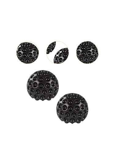 Suntek 2 Adet Seramik Klozet Cıvata Kapakları Kullanışlı Siyah