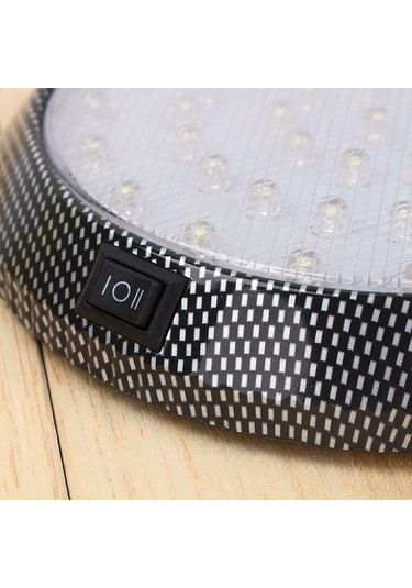 Moveevo 12v Dairesel Araç İçi Led Okuma Lambası - 46 Beyaz Led, Parlak Aydınlatma, Enerji Tasarruflu, Bagaj Ve İç Mekan Kullanıma Uygun