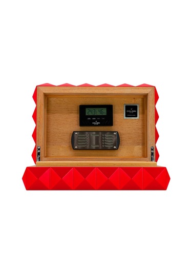 Colibri New Quasar Humidor Puro Kutusu Kırmızı 40's