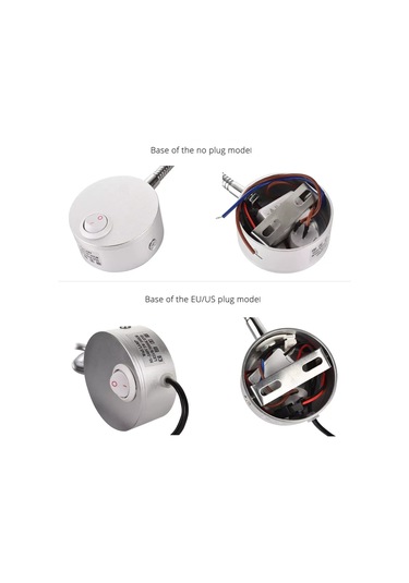 Kangvka Alüminyum Gölgelik 3w Led Duvar Lambası - Esnek Kapatma Fonksiyonu, 7.5x7.5x29 Cm Siyah