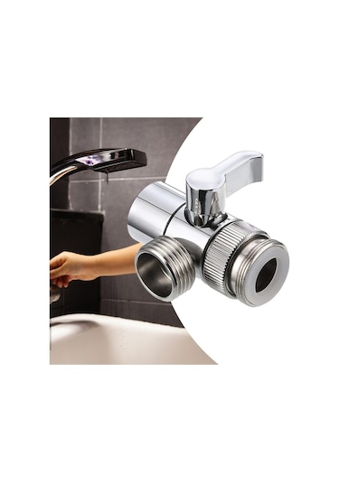 Trendooze Temizlik Kolaylıklı Yüksek Performanslı Duş Başlığı Yönlendirici - Gümüş Gümüş