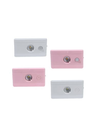 Kangvka Yakınlaşma Algılayıcı Pilli Led Gece Lambası - Pembe Abs/pmma, 1w Islak Işık, Yükseltilmiş Lens, Duvar/dolap Uyumlu Pembe