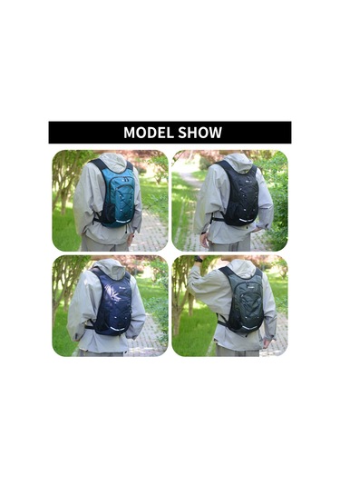 Skycıty Yürüyüş Sırt Çantası Su Geçirmez Hafif Seyahat Sırt Çantaları Erkekler Kadınlar İçin Katlanabilir Spor Sırt Çantası Su Mesanesi İle Binicilik Kamp İçin 381