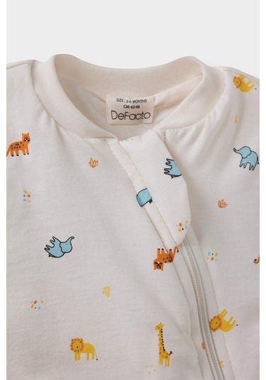 Defacto Erkek Bebek Yenidoğan Dinazor Baskılı Penye Uzun Kollu Tulum F2218a525auer233 Ekru Defacto Erkek Bebek Yenidoğan Dinazor Baskılı Penye Uzun Kollu Tulum F2218a525auer233 Ekru