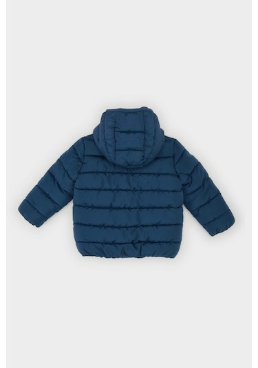 Defacto Erkek Bebek Su Geçirmez Kapüşonlu Tafta Şişme Mont A2859a525auın232 İndigo
