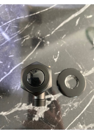 İsaoğlu Yapı Siyah Taharat Musluğu 2 Adet Mat Siyah Klozet Musluk Siyah Taheret Musluğu Siyah