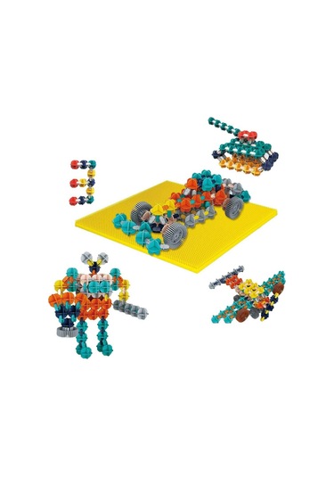 Şekilli Yapı Blokları 153 Parça Yaratıcı İnşaat Oyunu Eğitici Blok Seti