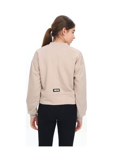 Toontoy Kız Çocuk Fermuarlı Hırka Bej