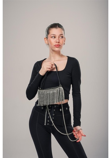 Ççs Kadın 17769 Omuz Askılı El Çantası Siyah