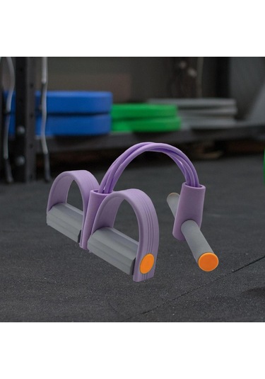 Suntek Pedal Direnç Bandı Taşınabilir Çektirici Karın Gri Mor