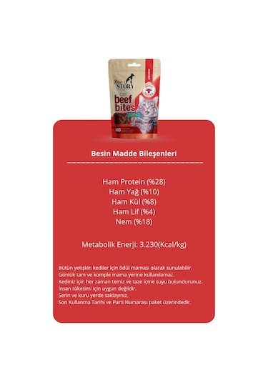 Cat Beef Bites 12x60gr. Biftekli, Kedi Ödül Maması