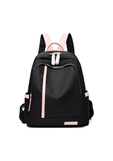 Goldenqian 2024 Yeni Oxford Kumaş Sırt Çantası Kadın Büyük Kapasiteli Kore Versiyonu Çok Yönlü Kolej Tarzı Sırt Çantası Su Geçirmez Hafif Seyahat Çantası Lgfyr0 Beyaz - Siyah