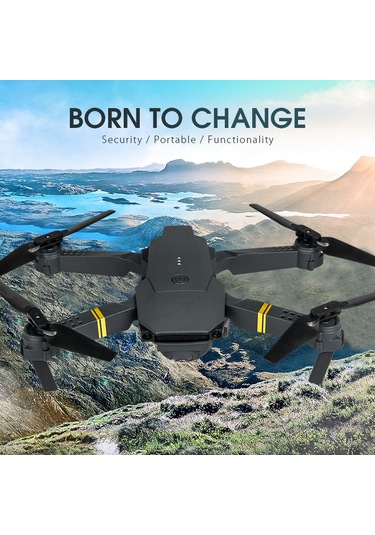 Teltree 4k Çift Kameralı E58 Uçak: 120m Yükseklik, Hafif Tasarım, Dayanıklı Malzeme İle Uzaktan Kumandalı İha Siyah-yesil, 2 Batarya