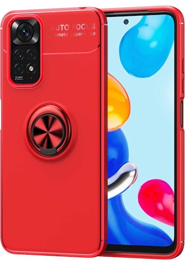Xiaomi Redmi Note 11S Global Kılıf Yüzüklü Magnetli Ravel Case