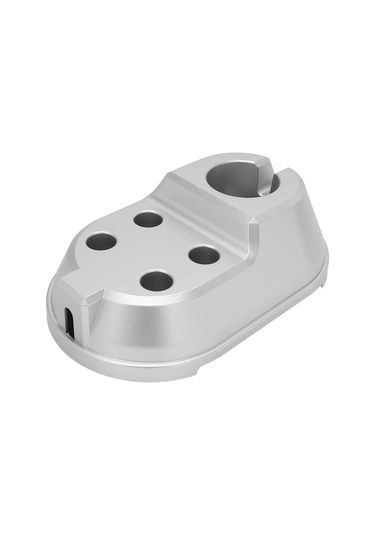 Moveevo Fasya Tabancası İçin Kablosuz Şarj Gövdesi - Abs Malzeme, Dürtme Önleyici Paspaslı, Taşınabilir Depolama Ve Gösterim Aksesuarı Gümüş Diğer