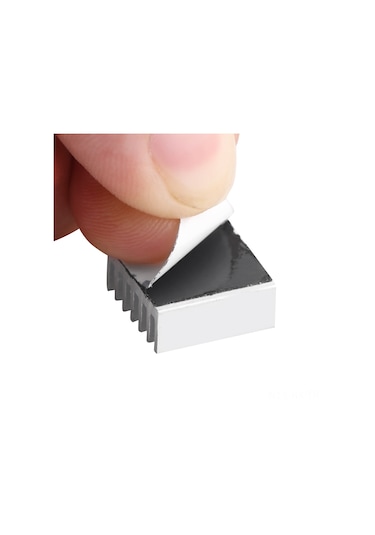 Kangvka 12 Adet 14x14x6mm Alüminyum Isı Emici, Arka Yapışkanlı, Yüksek Isıiletkenliği, Led Ve Bilgisayar Donanımı İçin
