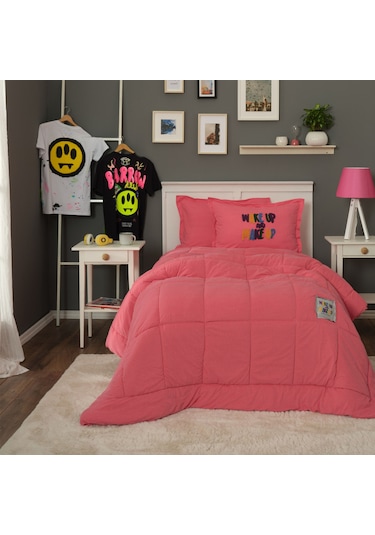 Karaca Home Motto Cotton Comfort Tek Kişilik Fuşya