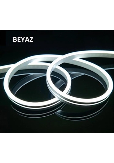 Noas 12v Neon Beyaz 5mt / Paket 6x12mm Yl42-0121 Beyaz