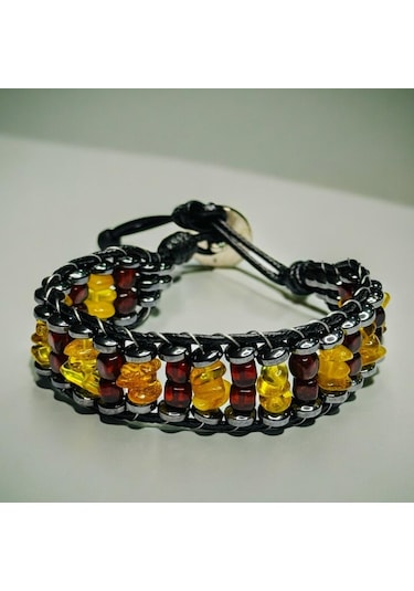 Kaya Damla Kehribar Bileklik 164685779 Sarı