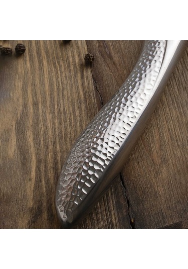 Nehir Yağız 23 Cm Steak Biftek Et Bıçağı Tekli Çelik Bıçak Gümüş