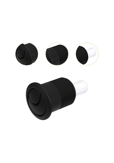 Trendooze Tuvalet Sifonlu Tank Düğmesi Çift Modern 45'e Siyah Siyah